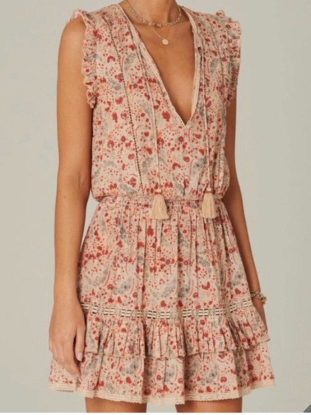 NWT M.A.B.E 100% Cotton Kelby Print Sundress Women's Size L